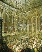 antonin dvorak a concert given by the young mozart in the redoutensaal of the schonbrunn palace in vienna oil painting on canvas